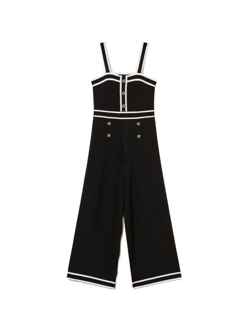 Tuta bambina Twinset nero e bianco TWINSET Kids | 261GJ307211656